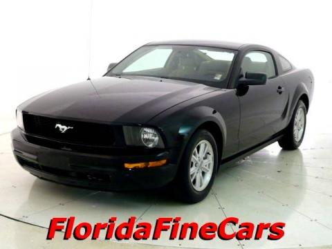 Black Ford Mustang V6 Deluxe Coupe.  Click to enlarge.