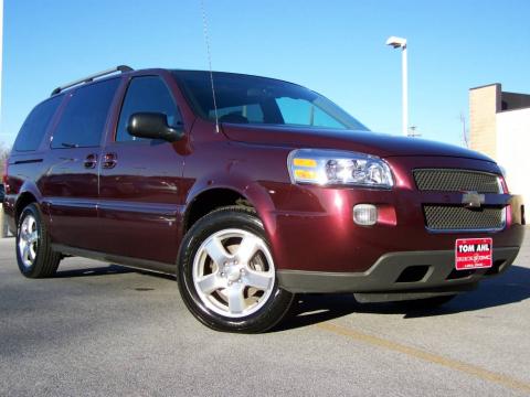 Bordeaux Red Metallic Chevrolet Uplander LT.  Click to enlarge.