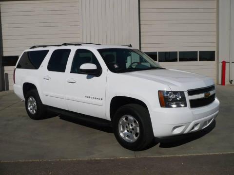 Summit White Chevrolet Suburban LT 4x4.  Click to enlarge.