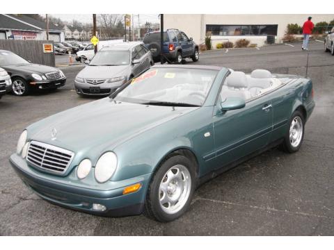 Mineral Green Metallic Mercedes-Benz CLK 320 Convertible.  Click to enlarge.