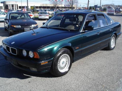 Boston Green Metallic BMW 5 Series 540i Sedan.  Click to enlarge.