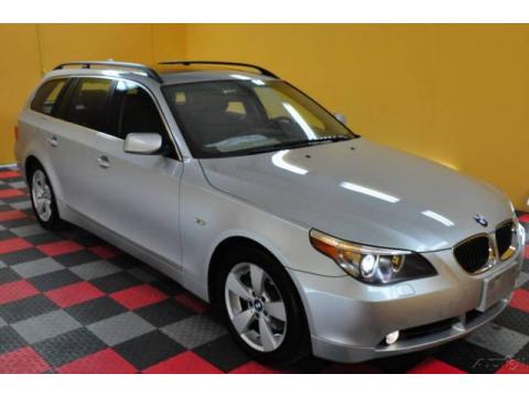 Titanium Silver Metallic BMW 5 Series 530xi Sport Wagon.  Click to enlarge.