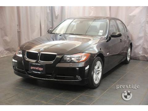 Jet Black BMW 3 Series 328xi Sedan.  Click to enlarge.