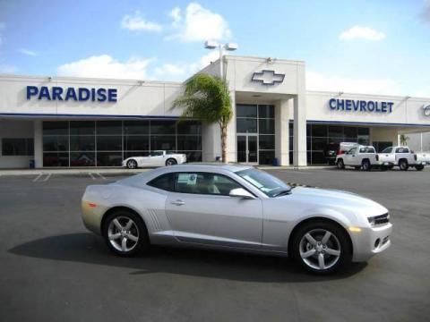 Silver Ice Metallic Chevrolet Camaro LT Coupe.  Click to enlarge.