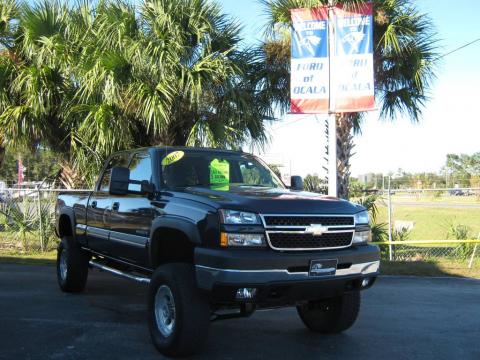 Dark Blue Metallic Chevrolet Silverado 2500HD Classic LT Crew Cab 4x4.  Click to enlarge.