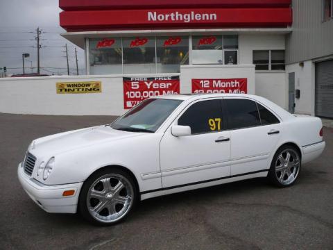 Polar White Mercedes-Benz E 420 Sedan.  Click to enlarge.