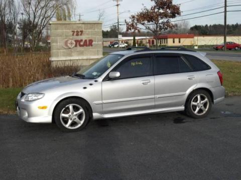 Sunlight Silver Metallic Mazda Protege 5 Wagon.  Click to enlarge.