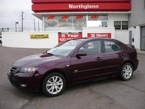 Phantom Purple Mica Mazda MAZDA3 s Sport Sedan.  Click to enlarge.