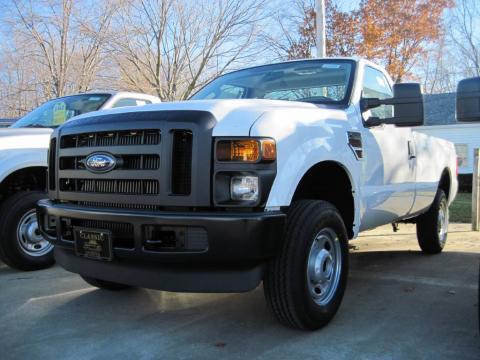 Oxford White Ford F250 Super Duty XL Regular Cab 4x4.  Click to enlarge.