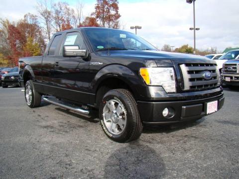 Tuxedo Black Ford F150 STX SuperCab.  Click to enlarge.