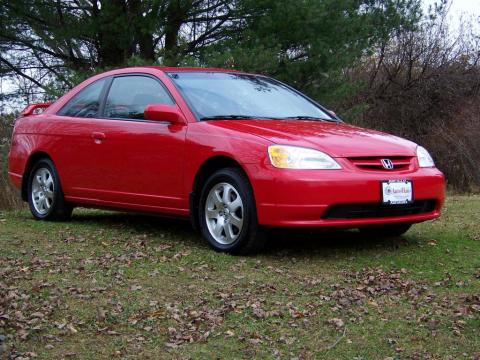 Rallye Red Honda Civic EX Coupe.  Click to enlarge.