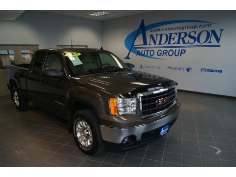 Medium Brown Metallic GMC Sierra 1500 SLE Extended Cab 4x4.  Click to enlarge.