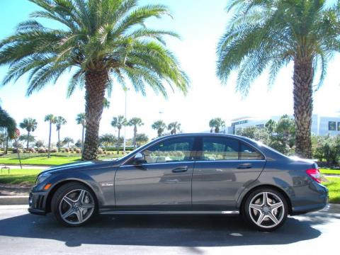 Steel Grey Metallic Mercedes-Benz C 63 AMG.  Click to enlarge.