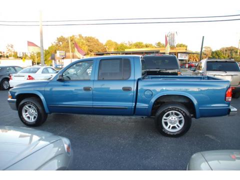 Atlantic Blue Pearl Dodge Dakota SLT Quad Cab.  Click to enlarge.