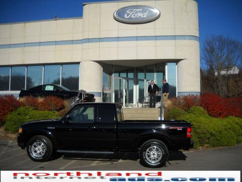 Black Ford Ranger Sport SuperCab 4x4.  Click to enlarge.