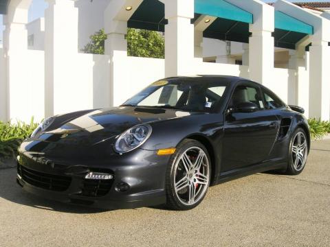 Atlas Grey Metallic Porsche 911 Turbo Coupe.  Click to enlarge.