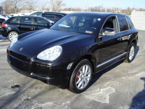 Basalt Black Metallic Porsche Cayenne Turbo S.  Click to enlarge.