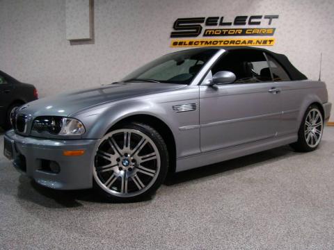 Silver Grey Metallic BMW M3 Convertible.  Click to enlarge.