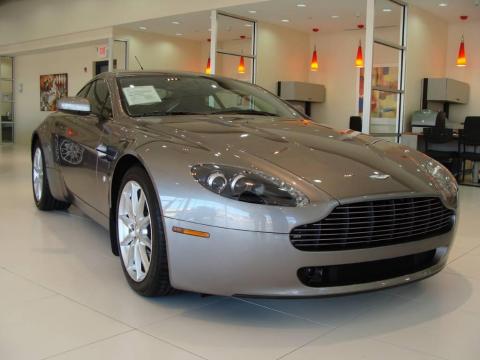 Tungsten Silver Aston Martin V8 Vantage Coupe.  Click to enlarge.