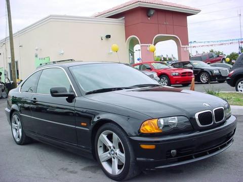 Jet Black BMW 3 Series 325i Coupe.  Click to enlarge.