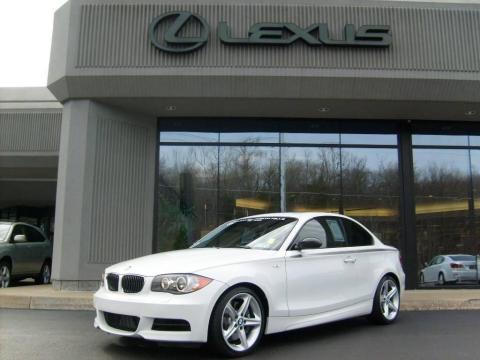Alpine White BMW 1 Series 135i Coupe.  Click to enlarge.