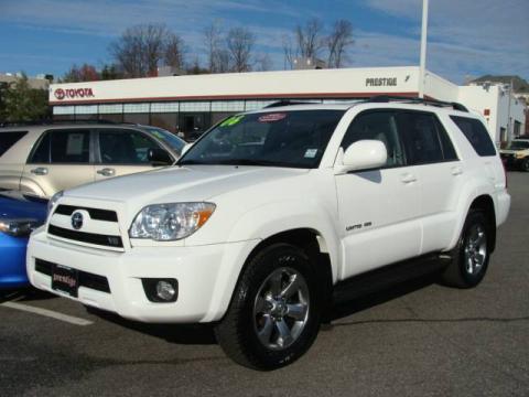 Used white toyota 4runner limited