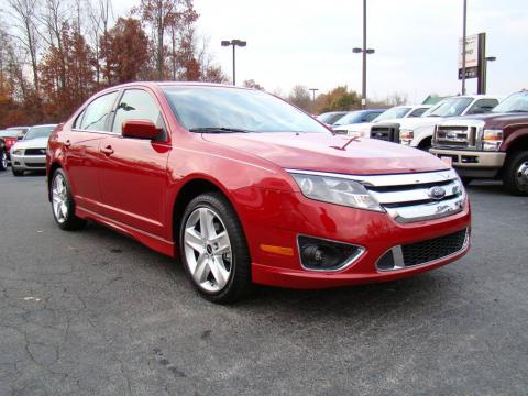 Sangria Red Metallic Ford Fusion Sport.  Click to enlarge.