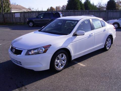 Taffeta White Honda Accord LX-P Sedan.  Click to enlarge.