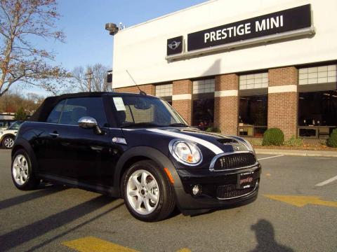 Midnight Black Mini Cooper S Convertible.  Click to enlarge.