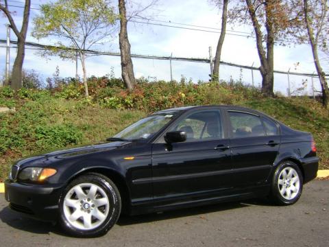 Jet Black BMW 3 Series 325i Sedan.  Click to enlarge.