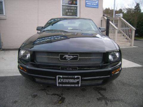 Black Ford Mustang V6 Deluxe Coupe.  Click to enlarge.