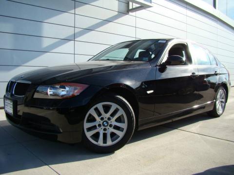 Jet Black BMW 3 Series 328xi Sedan.  Click to enlarge.