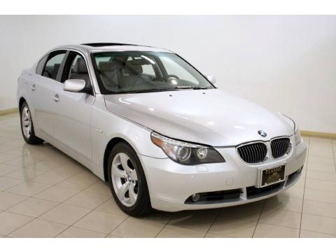 Titanium Silver Metallic BMW 5 Series 530i Sedan.  Click to enlarge.