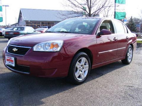 Sport Red Metallic Chevrolet Malibu LT V6 Sedan.  Click to enlarge.