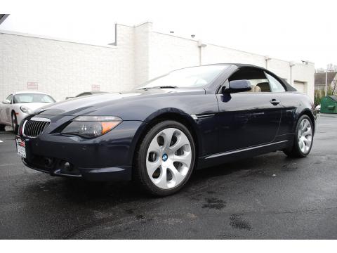 Monaco Blue Metallic BMW 6 Series 650i Convertible.  Click to enlarge.