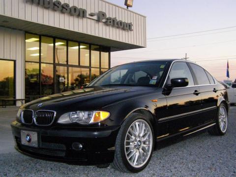 Jet Black BMW 3 Series 330i Sedan.  Click to enlarge.