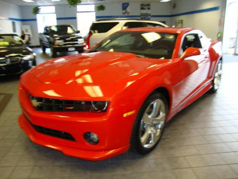 Inferno Orange Metallic Chevrolet Camaro LT/RS Coupe.  Click to enlarge.