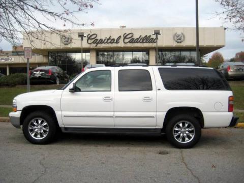 Summit White Chevrolet Suburban 1500 LT 4x4.  Click to enlarge.