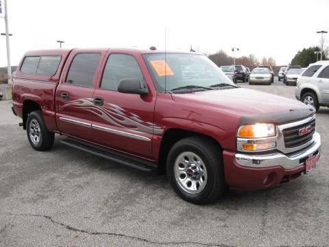 Sport Red Metallic GMC Sierra 1500 SLE Crew Cab.  Click to enlarge.