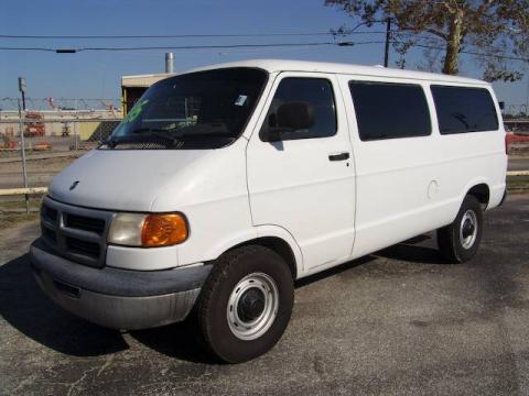 Bright White Dodge Ram Van 3500 Maxi Commercial.  Click to enlarge.