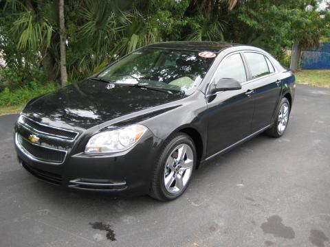 Black Granite Metallic Chevrolet Malibu LT Sedan.  Click to enlarge.