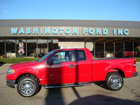 Bright Red Ford F150 XLT SuperCab 4x4.  Click to enlarge.