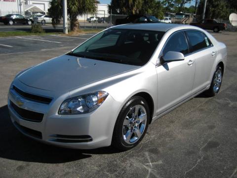 Silver Ice Metallic Chevrolet Malibu LT Sedan.  Click to enlarge.