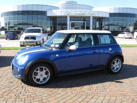 Hyper Blue Metallic Mini Cooper S Hardtop.  Click to enlarge.