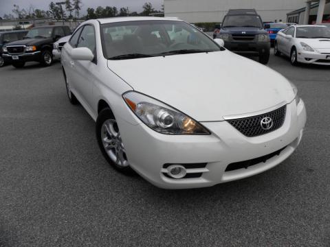 Blizzard White Pearl Toyota Solara SE Coupe.  Click to enlarge.