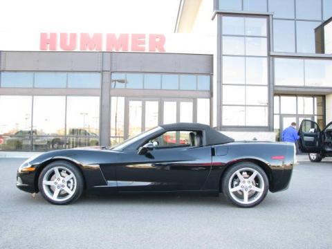 Black Chevrolet Corvette Convertible.  Click to enlarge.