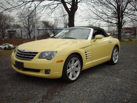 Classic Yellow Pearlcoat Chrysler Crossfire Limited Roadster.  Click to enlarge.