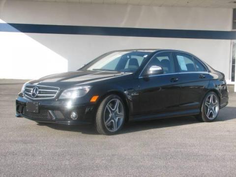 Black Mercedes-Benz C 63 AMG.  Click to enlarge.