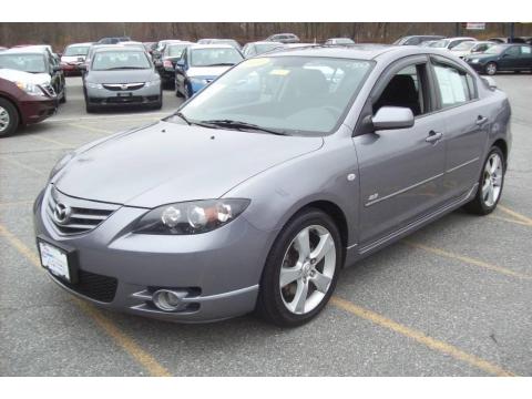 Titanium Gray Metallic Mazda MAZDA3 s Touring Sedan.  Click to enlarge.