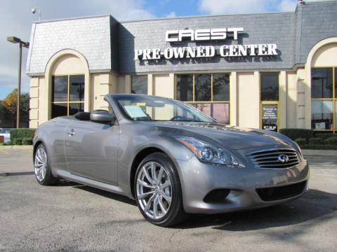 Platinum Graphite Infiniti G 37 S Sport Convertible.  Click to enlarge.